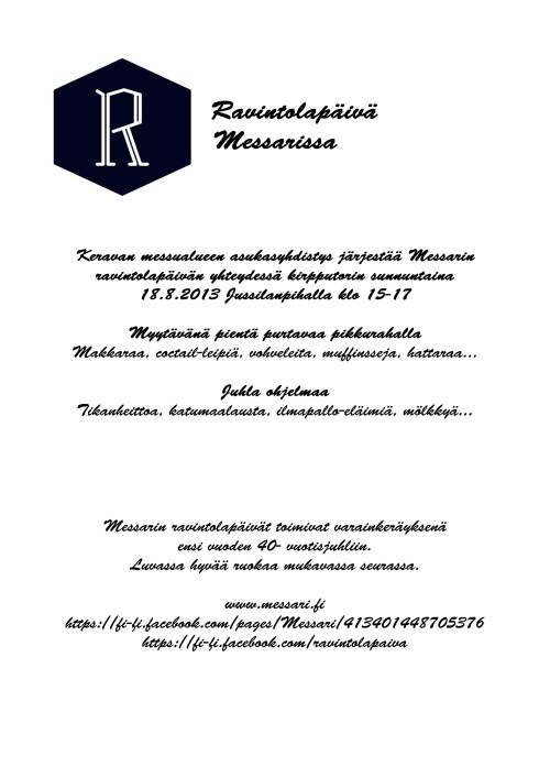 Messarin ravintolapäivä 18.8.2013